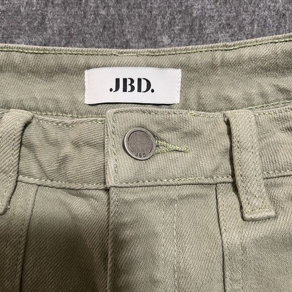 JBD Just Black Denim Rue Carpenter Jean Sage Green Women's 25, High Waist - Picture 3 of 7